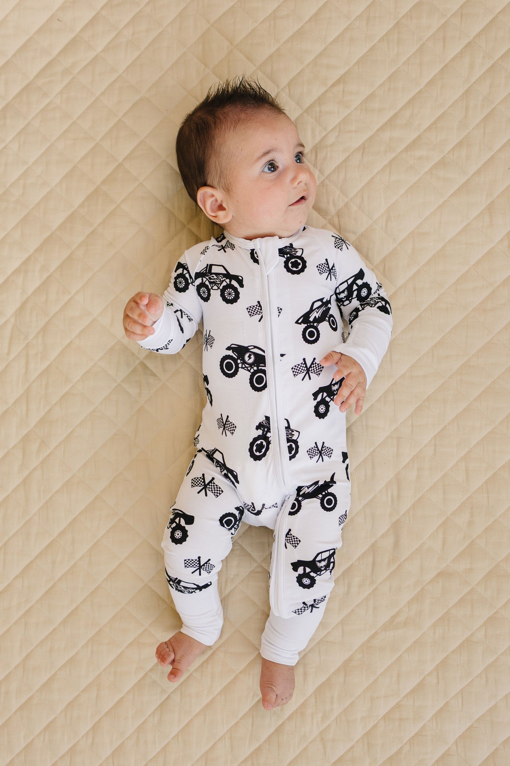 Bamboo Zip Romper | Monster Blaze