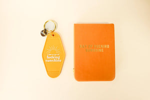 I Am A Ray Of Fucking Sunshine - Hot Stamped Motel Keychain