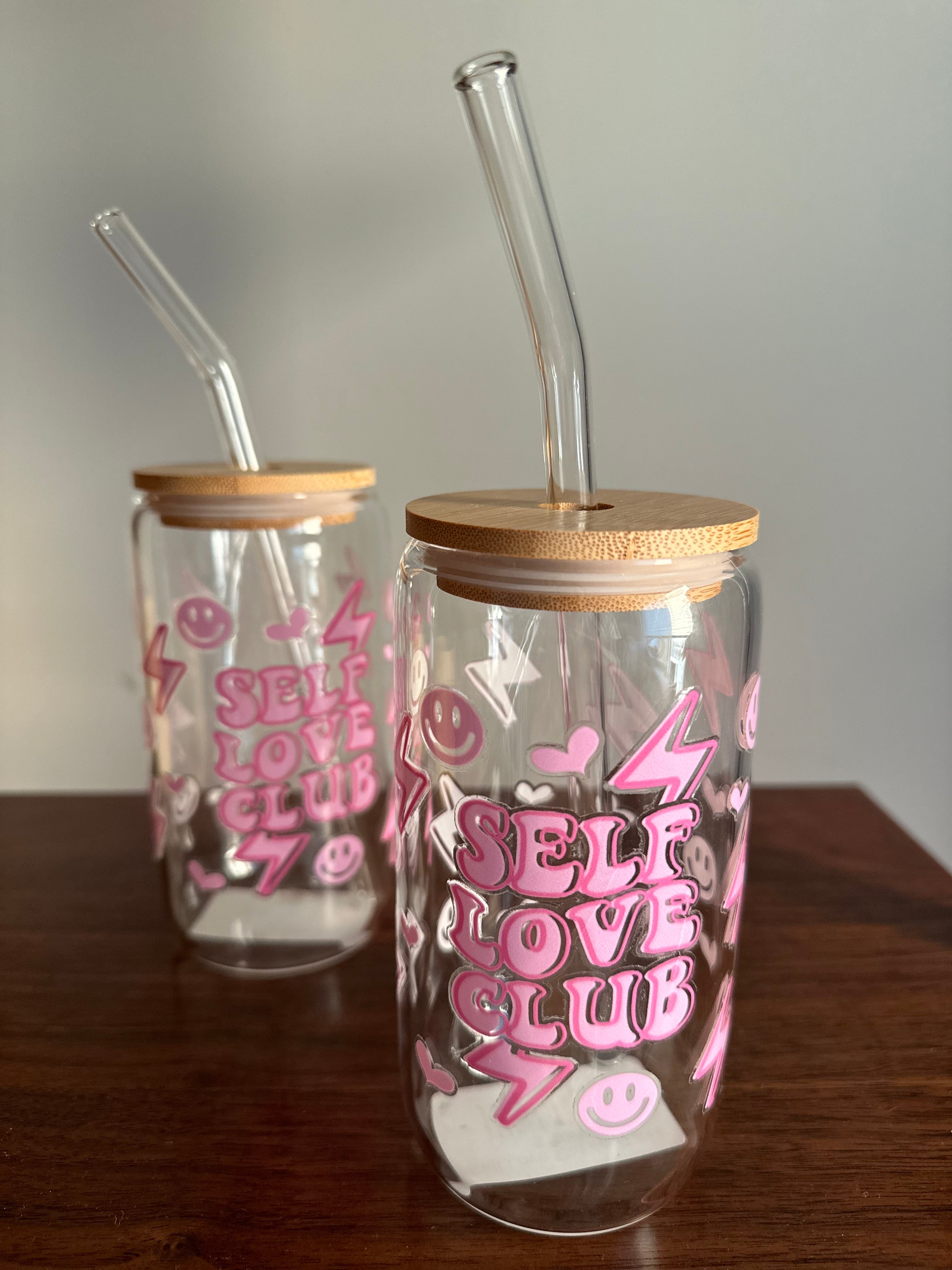 Self Love Coffee Glass
