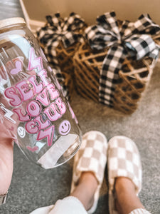 Self Love Coffee Glass