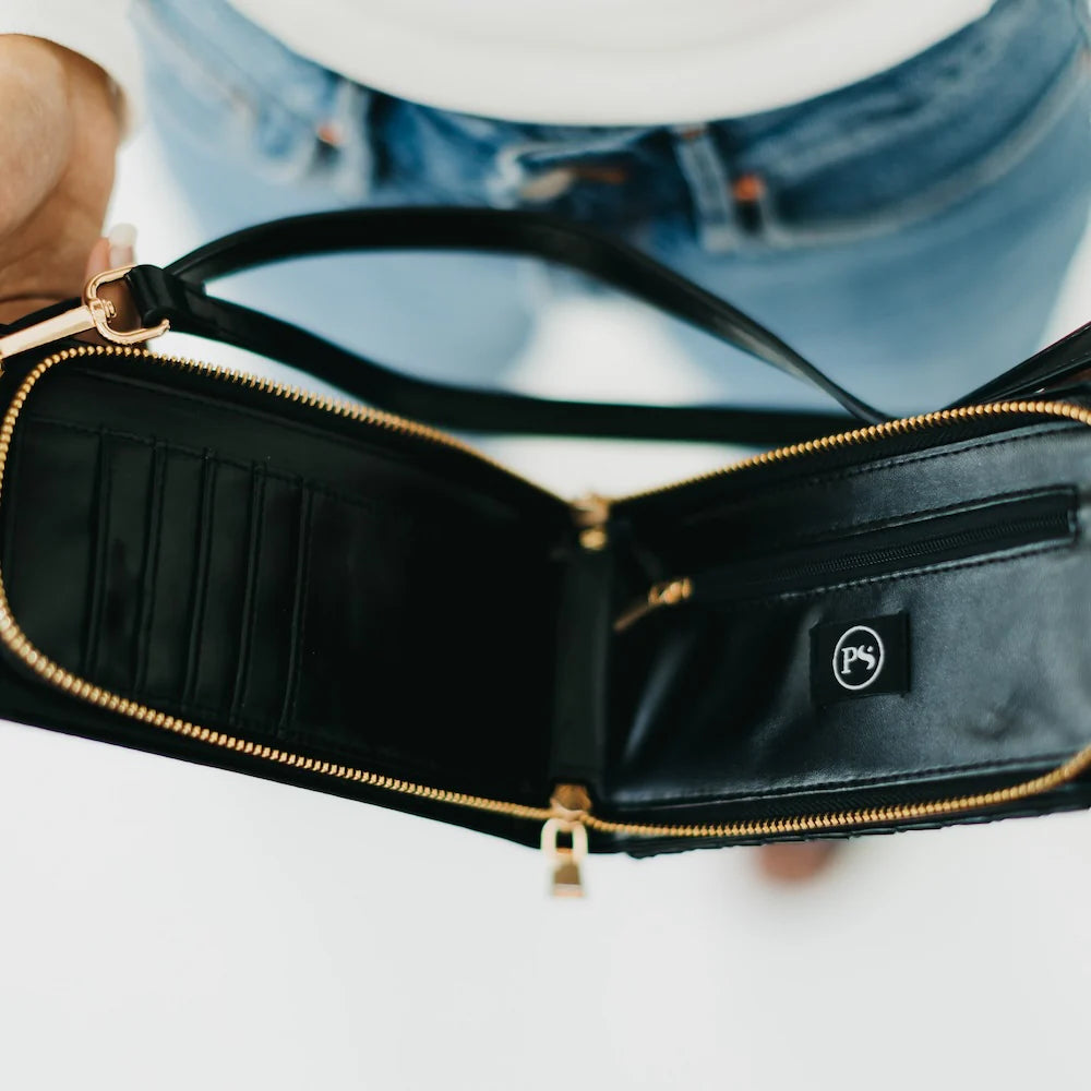 CREAM-Ivy Woven Phone Bag