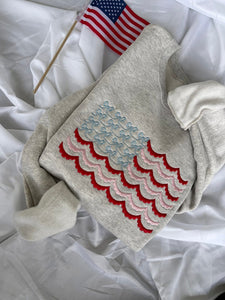 PREORDER Embroidered Coquette American Flag