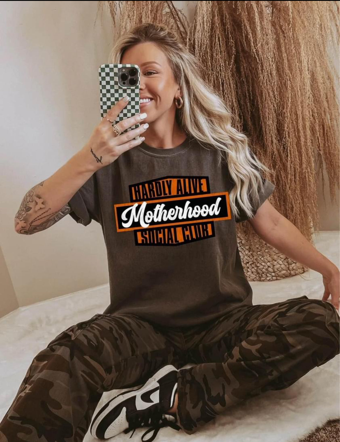 Hardly Alive Motherhood Social Club Tee