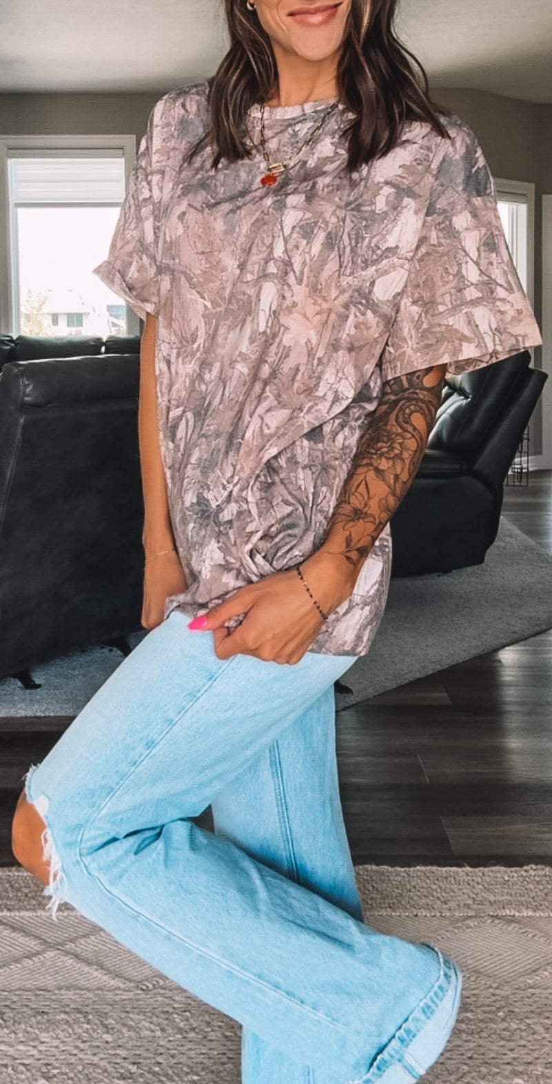 Oversized Camo Tee