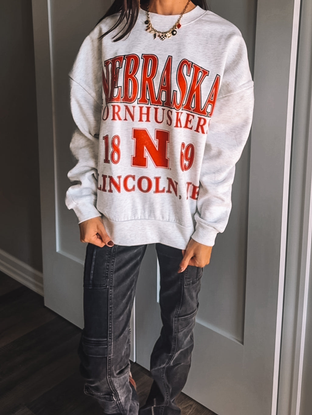 Nebraska Cornhusker Relaxed Crewneck