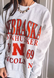 Nebraska Cornhusker Relaxed Crewneck
