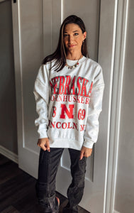 Nebraska Cornhusker Relaxed Crewneck