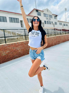 Raglan Game Day Crop