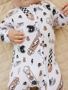 Bamboo Zip Romper | Sk8er