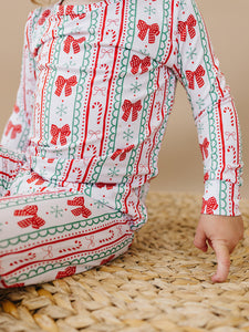 Bamboo Two Piece Set | Retro Candy Cane