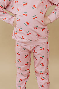 Jogger Set | Blush & Cherry