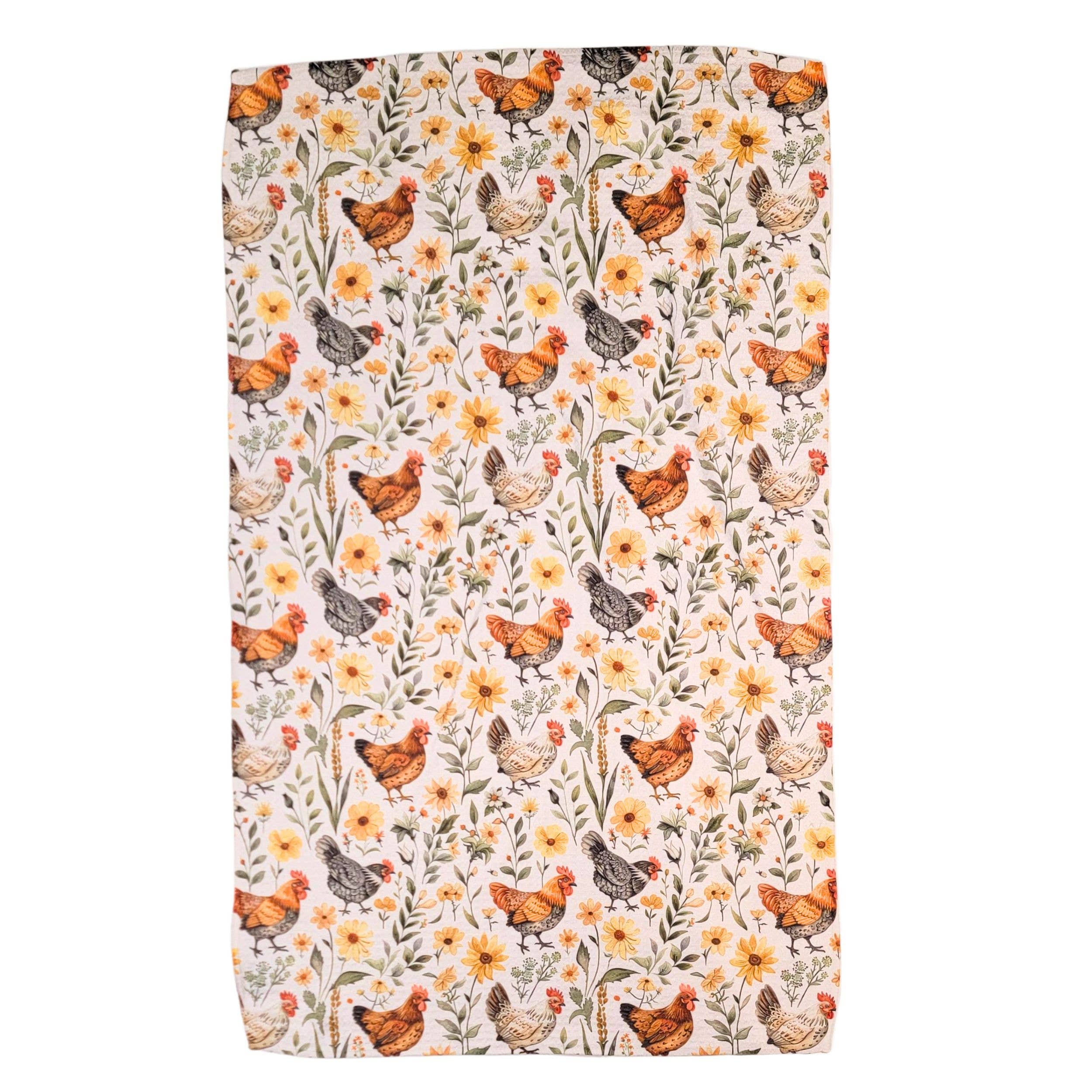 Chicken Farmhouse Waffle Dish Towels