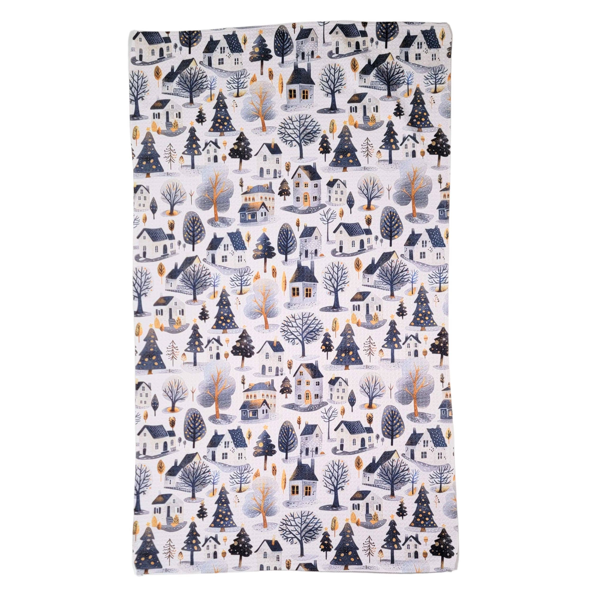 Winter Wonderland Waffle Kitchen Towel