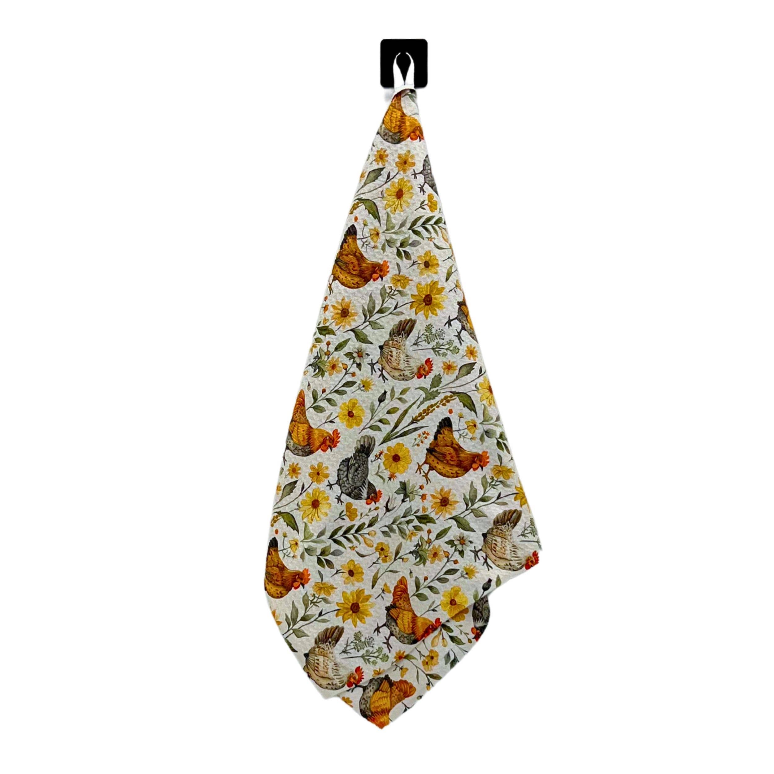 Chicken Farmhouse Waffle Dish Towels