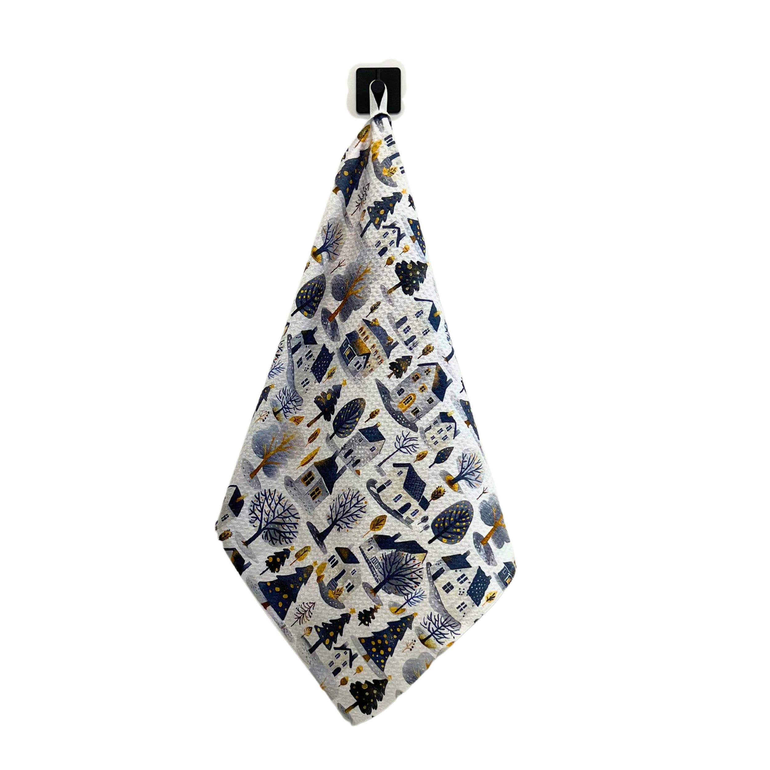 Winter Wonderland Waffle Kitchen Towel