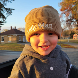 Matching Mommy & Me Beanies- Tan